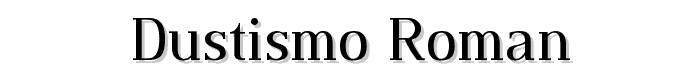 Dustismo Roman font